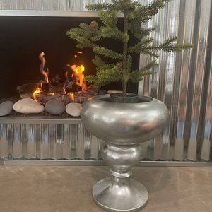 This beautiful vase, container, used for hand towels, birch logs, flowers etc.